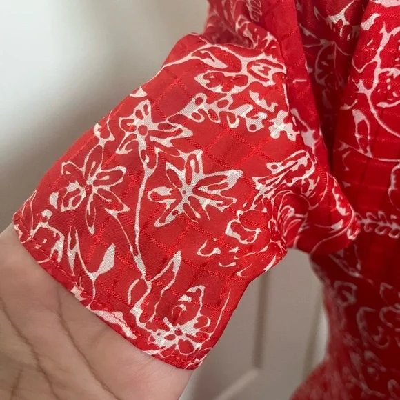 Parker Krislyn Silk Printed Ruched Mini Dress Size 2 - Picture 9 of 9